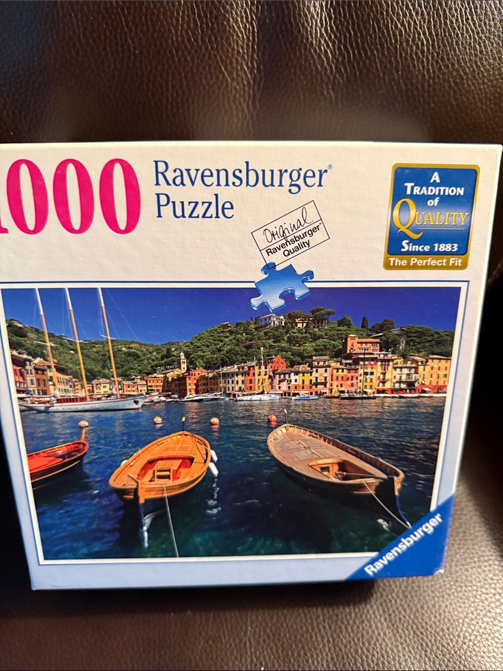 Ravensburger Harbor in Portofino Puzzle. 1000 pieces.  Like new.